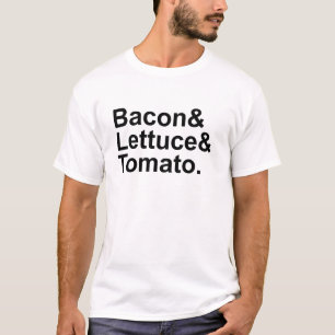 T-shirt Liste Chaîne de caractères Bacon Laitue Tomate BLT