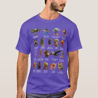 T-shirt Liste de Brainrot italien