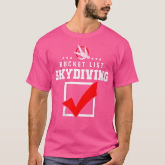 T-shirt Liste de compartiments pour femmes Skydiving