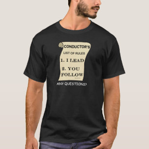 T-shirt Liste de conducteur de règles