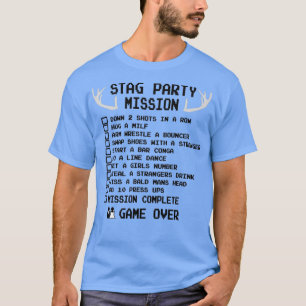 T-shirt Liste de contrôle de la partie de stade Funny Bach