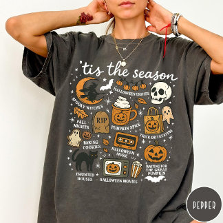 T-shirt Liste de contrôle de la saison effrayante Hallowee