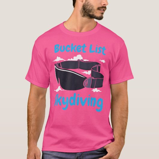 T-shirt Liste de regroupements Skydiving (Devant)