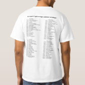 T-shirt Liste d'épisodes (Dos)