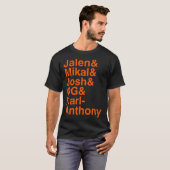 T-shirt Liste des Knicks (Devant entier)
