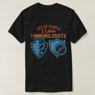 T-shirt Liste des personnes que j'aime 1_Immunologues