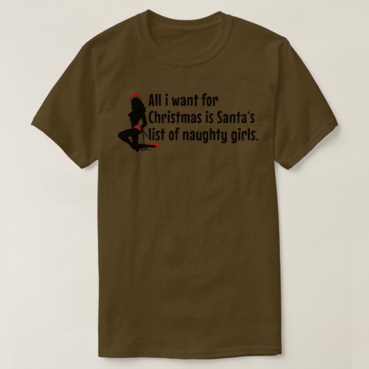 T-shirt Liste des Santas (Design devant)
