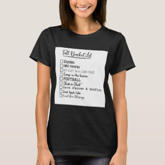 T-shirt Liste des seaux d'automne femmes