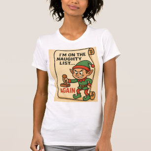 T-shirt « Liste des vilains… encore ! – Édition de l'elfe
