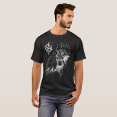 T-shirt liste hurle poulet (Devant entier)