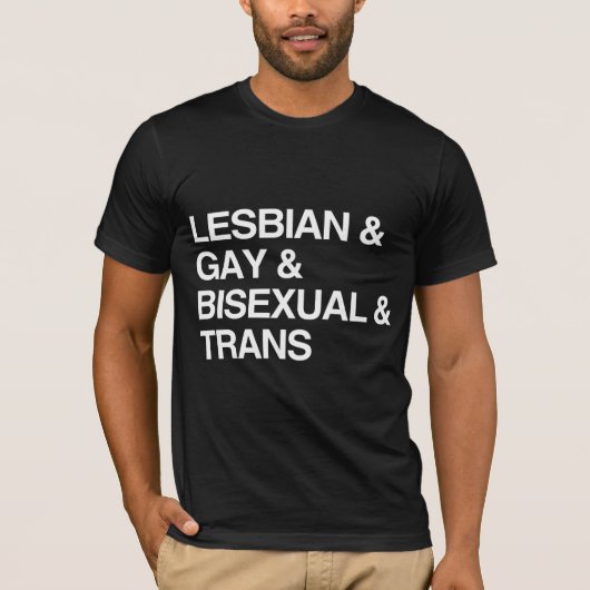 T-SHIRT LISTE LGBT (Devant)