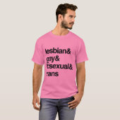 T-SHIRT LISTE LGBT (Devant entier)