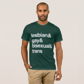 T-SHIRT LISTE LGBT (Devant entier)