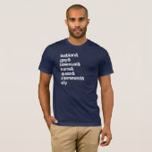 T-SHIRT LISTE LGBTQI (Devant entier)