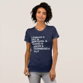 T-SHIRT LISTE LGBTQI (Devant entier)