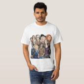 T-shirt Liste noire - Collage (Devant entier)