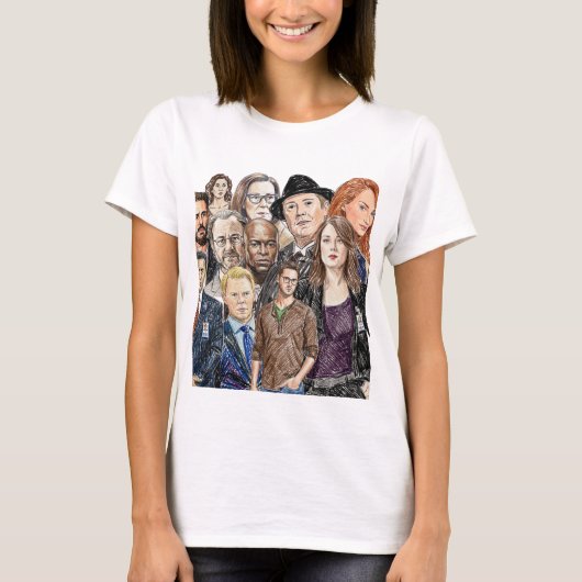 T-shirt Liste noire - Collage (Devant)