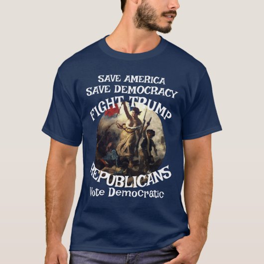 T-shirt Liste Trump Epstein (Devant)