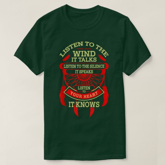 T-shirt Listen to the wind it talks  (Design devant)