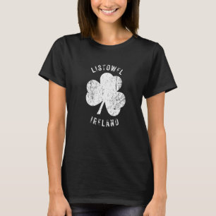 T-shirt Listowel Kerry Irlande Trèfle Vintage en détresse