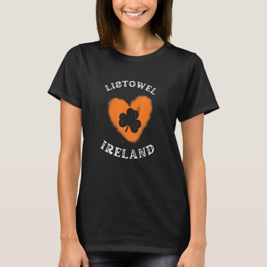 T-shirt LISTOWEL Shamrock Gaelic Football and Hurling Vint (Devant)