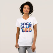 T-shirt LIT BLEU CRÉatif SOCK Design Word Abstrait (Devant entier)