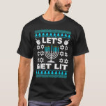 T-shirt Lit Chanukah Hanoukka, laide-douce pour M<br><div class="desc">Faisons Lit Chanukah Hanoukka Douleur Laide Pour Hommes Femmes.</div>