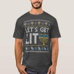 T-shirt Lit Chanukah Juif Juif Dreidel Hannukah<br><div class="desc">Obtenons Lit Chanukah Juif Juif Dreidel Hannukah.</div>