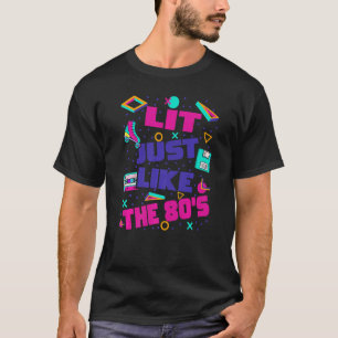 T-shirt Lit comme dans les années 80 Esthétique des année