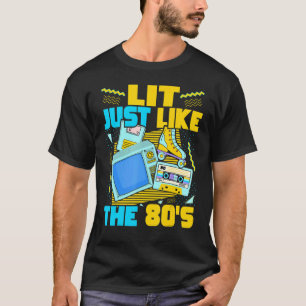 T-shirt Lit Comme Les années 80 80 Nostalgie esthétique 80