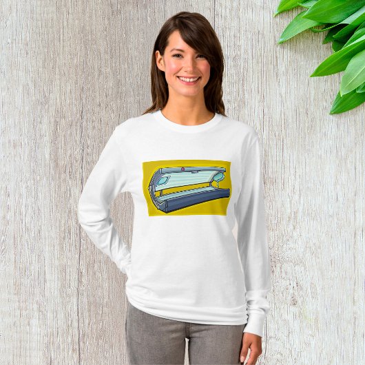 T-shirt Lit de bronzage rétro Spa