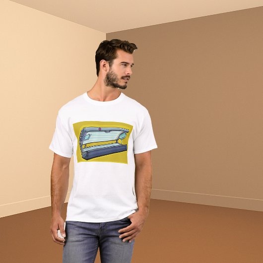 T-shirt Lit de bronzage Spa Rétro