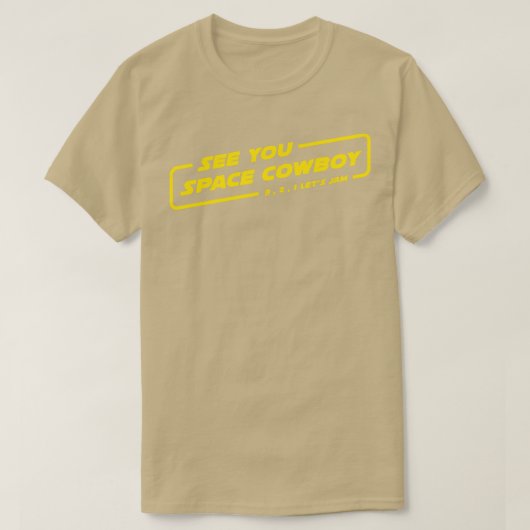 T-shirt Lit Jam dans le texte de l'espace (Design devant)
