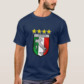 T-shirt l'Italie 4 cadeaux du football de champions du