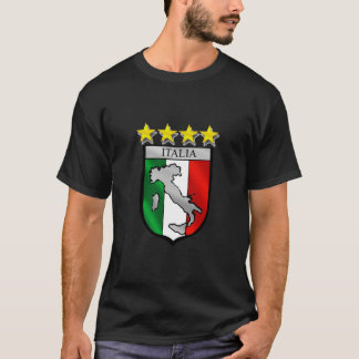 T-shirt l'Italie 4 cadeaux du football de champions du