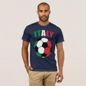 T-shirt L'Italie Footy (foncé) (Devant entier)