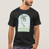 T-shirt Litchfield Beach Caroline du Sud Palm Tree Sc Vaca (Devant)