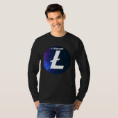 T-shirt Litecoin Cryptocurrency Space Galaxy LTC Crypto Mo (Devant entier)