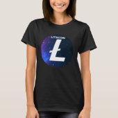 T-shirt Litecoin Cryptocurrency Space Galaxy LTC Crypto Mo (Devant)