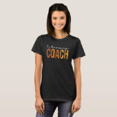 T-shirt Literacy Coach léopard Squad mignon automne automn (Devant entier)