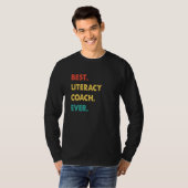 T-shirt Literacy Coach Retro Best Literacy Coach Ever (Devant entier)