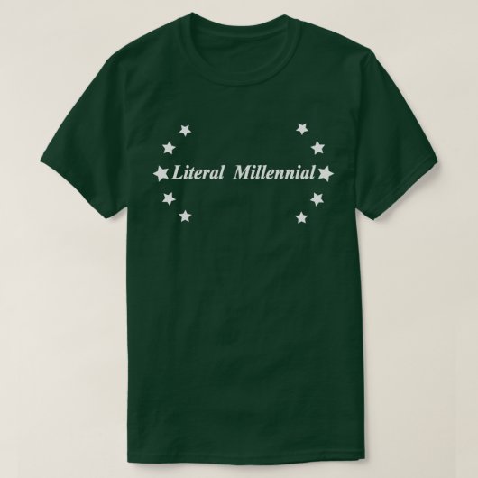 T-shirt litéral millénaire (Design devant)