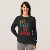 T-shirt Litex Crypto Manger Sleep Litex Répéter (Devant entier)