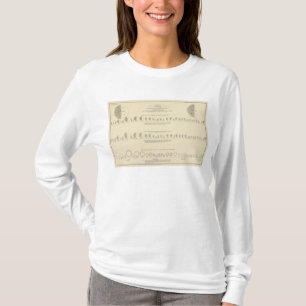 T-shirt Lithographie aliénée et statistique 1870 des USA