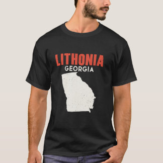 T-shirt Lithonia Géorgie USA Etat Amérique Voyage Géorgie