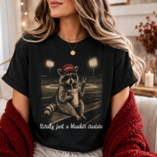 T-shirt Littéralement juste un Raton Laveur de Banc de Gra