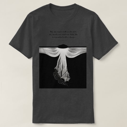 T-shirt Littérature Dans Les Mains De Shakespeare (Design devant)