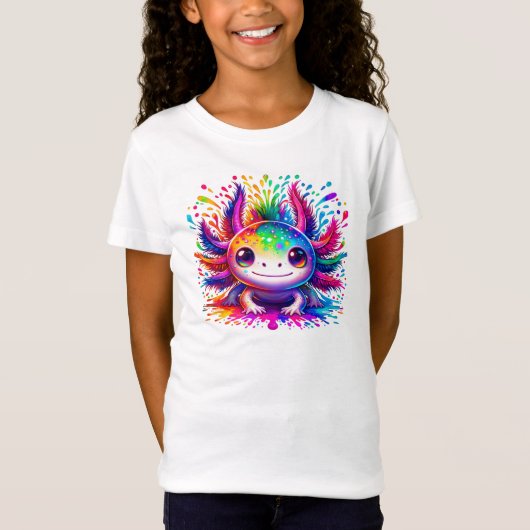 T-Shirt Little Axolotl, Big Dreams : une aventure arc-en-c (Devant)