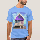 T-shirt Little Beach Shack sur le sable (Devant)