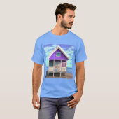 T-shirt Little Beach Shack sur le sable (Devant entier)